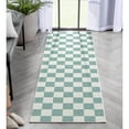 thumbnail image 6 of Well Woven Apollo Square Modern Geometric Green Flat Pile Easy to Clean 2' x 5' Runner Rug for Hallway Entryway Stair and Kitchen, 6 of 6