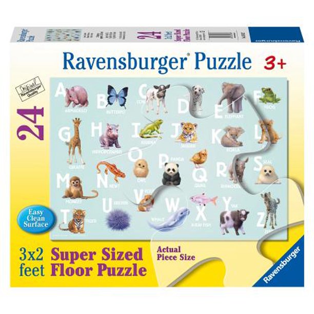 Ravensburger Animal Alphabet Floor Puzzle, 24 Pieces