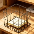 thumbnail image 6 of YiJuHui Desktop Mesh Organizer Basket - Wrought Iron Openwork Grid Stationery Holder for Sticky Notes, Paper Clips, Receipts, Memo Pads - Office Desk & Home Storage Solution, 6 of 6