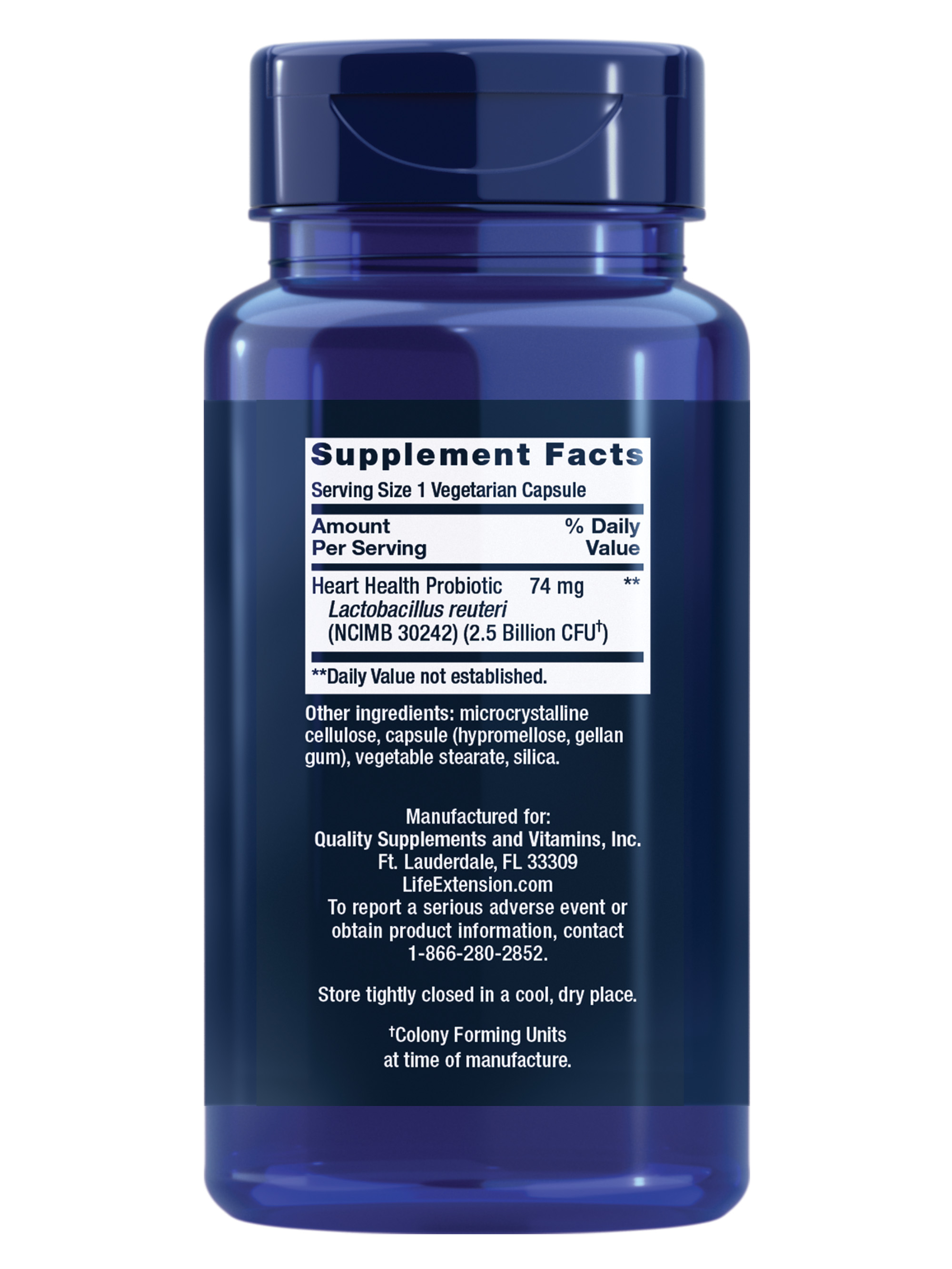 Life Extension Florassist Heart Health, 60 Vegetarian Capsules