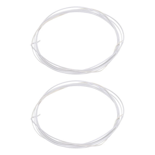 Plástico Encuadernación Cordón Unique Bargains 1650x1x0,5mm Blanco 2 Paquetes