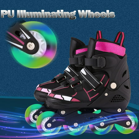 Adjustable Inline Skates for Kids with Light Up Wheels by