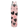thumbnail image 4 of Fgvctg Valentine's Day Women's Overalls Sleeveless Date Night Spaghetti Straps Overall Comfy Wide Leg Pant Love Heart Graphic Bib Overalls Rompers Sprimg Pant With Pockets Light pink 3XL, 4 of 4