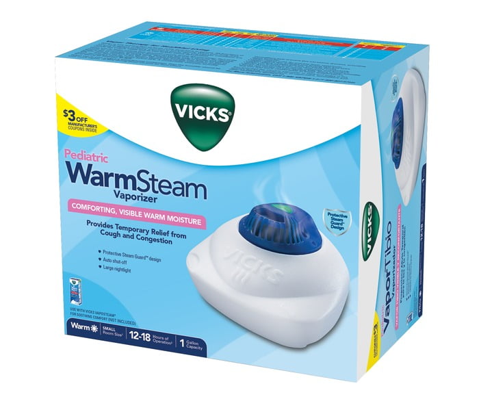 Vicks Warm Steam Vaporizer, V105, White - Walmart.com