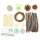 thumbnail image 1 of Juego de 11 juguetes de madera natural para hámster, conejillos de indias, conejos y otros animales pequeños., 1 of 14
