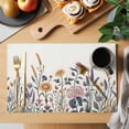 thumbnail image 2 of Spring Flowers Placemats Set of 4, Sunflower Wheat Ears Daisy Retro Non-Slip Place Mats Washable Table Mats for Kitchen Dining Table Decorations Indoor/Outdoor, 2 of 9