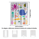 thumbnail image 3 of Cortina Para Baño Impermeable Tela 180x180cm Con 12 Ganch Xtellar multicolor, 3 of 3