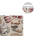thumbnail image 5 of Holiday Themed Treats Pattern 72x72 Waterproof Shower Curtain Liners Durable Metal C-Hooks Fade-Proof Thermal Print Anti-Splash, 5 of 5
