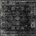 thumbnail image 1 of Unique Loom Sofia collection Traditional Vintage Black Square Rug (6 0 x 6 0), 1 of 2