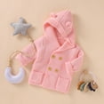 thumbnail image 6 of Vikakiooze Toddler Boys Girls Solid Color Ears Hooded Knitted Tops Warm Coat Clothes, 6 of 9