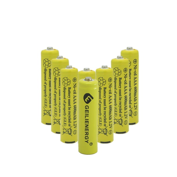 GEILIENERGY Solar Light Batteries AAA NiCd AAA 600mAh 1.2V Rechargeable