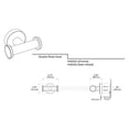 thumbnail image 3 of Gatco 4645A Glam Double Robe Hook, Satin Nickel, 3 of 3