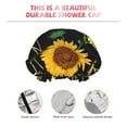 thumbnail image 5 of Kll Sunflowers Pattern Shower Cap & Bath Cap For Women,Reversible Oversized Waterproof Shower Caps For All Hair Lengths,Elastic Reusable Bathing Hair Cap, 5 of 9