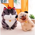 thumbnail image 2 of Xishao Kawaii Fat Cat Dog Peluche De Juguete, Anime Chino Merch Orgulloso Gato Wuhuang Y Agraviado Perro Bazahei Figura De Peluche Peluches 70Cm Gato cat 70cm Xishao Juguetes, 2 of 2