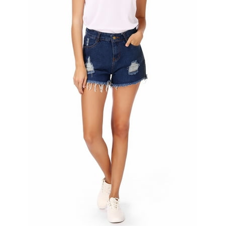 - LELINTA Women's Ripped Jean Shorts Hight Waist Summer Beach Casual Demin Short Hot Pants