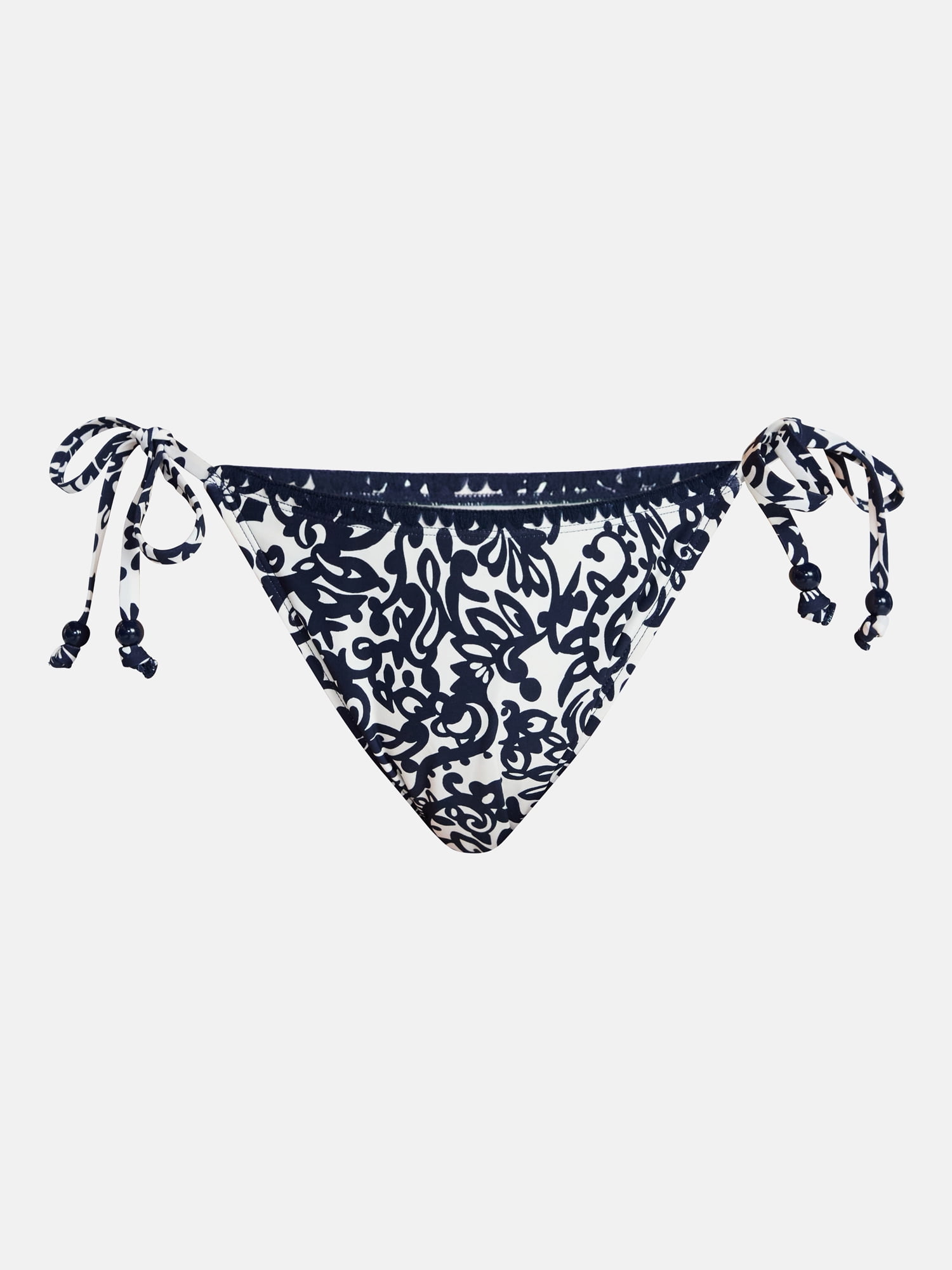 Time and Tru Women's Bead Shell Stitch Tie Swim Bottoms, Sizes XS-XL