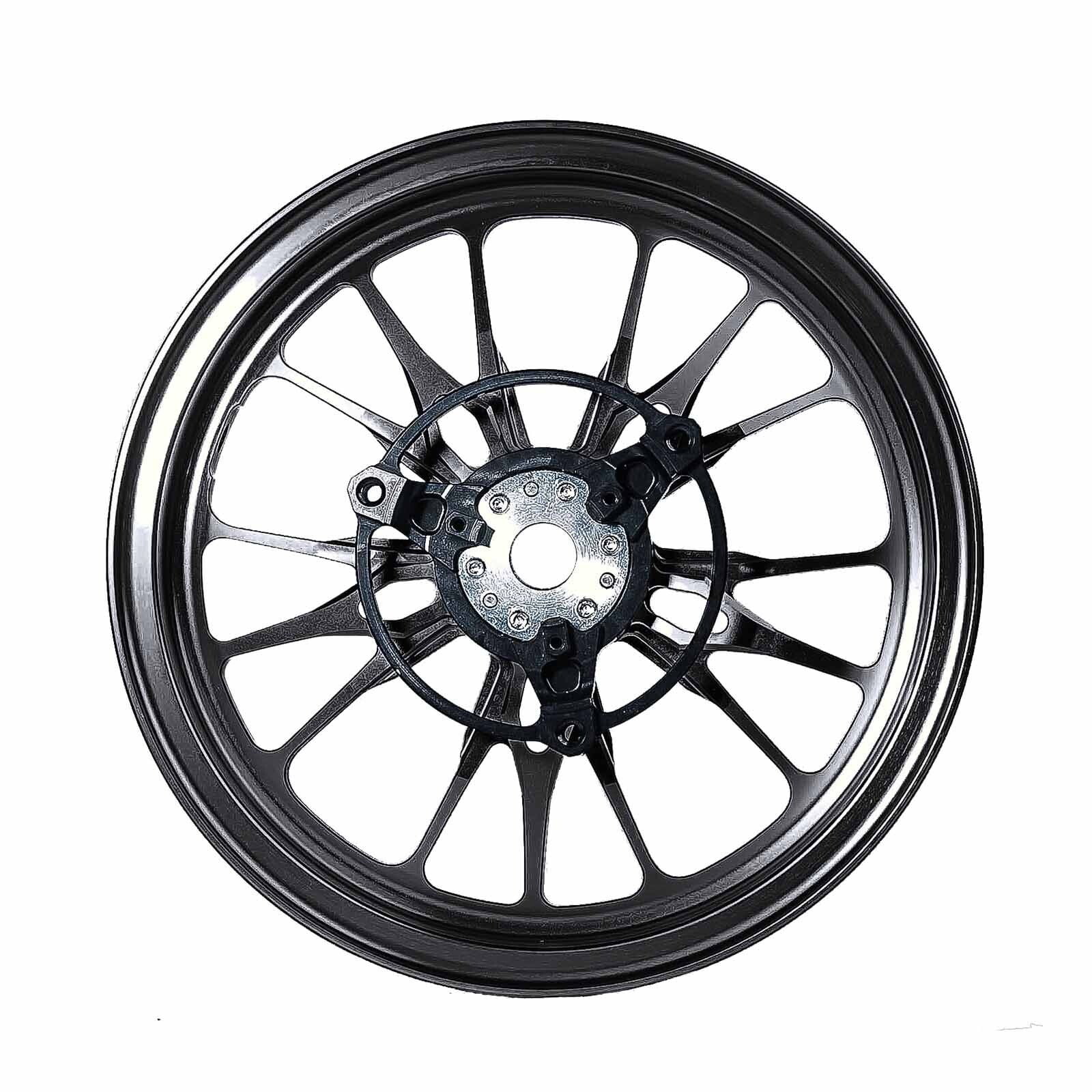 Forged Aluminum Alloy Rims Wheels for Yamaha Zuma 125 2022 - 2024 - Black Color