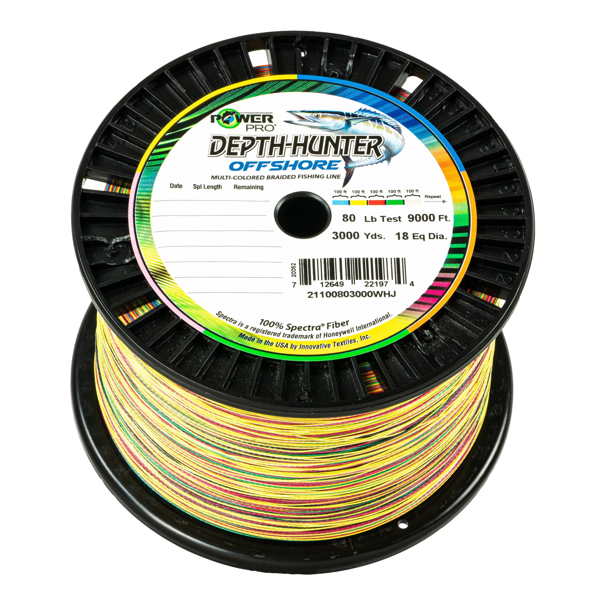 PowerPro Braided Fishing Line, Dh Os 130Lb X 1000Yd Multi,  [21101301000WHJ]