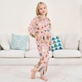 thumbnail image 6 of Fluffy Pajamas Set Fuzzy Winter Warm Pj Sets Pullover Tops and Long Pants Pink Cute Christmas Icons Large, 6 of 8