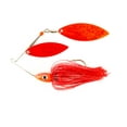thumbnail image 1 of Nichols Lures Pulsator Metal Flake Double Willow Spinnerbait, Red Pepper, 1/2-Ounce, 1 of 3