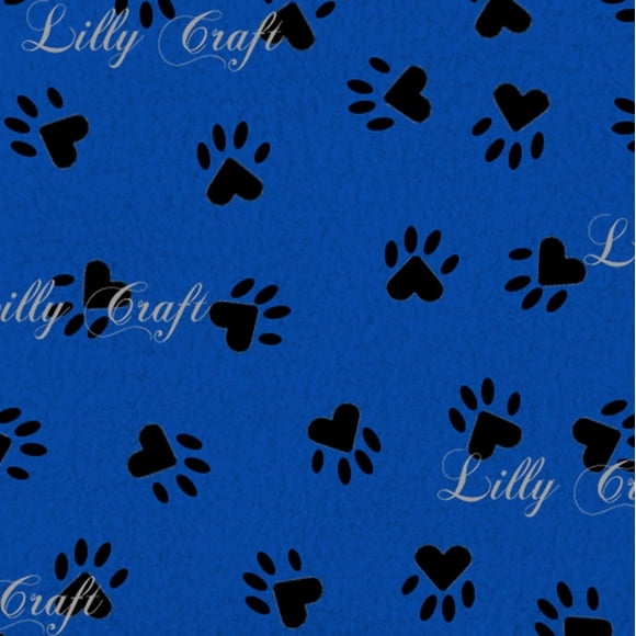 Dog Print Fleece Fabric