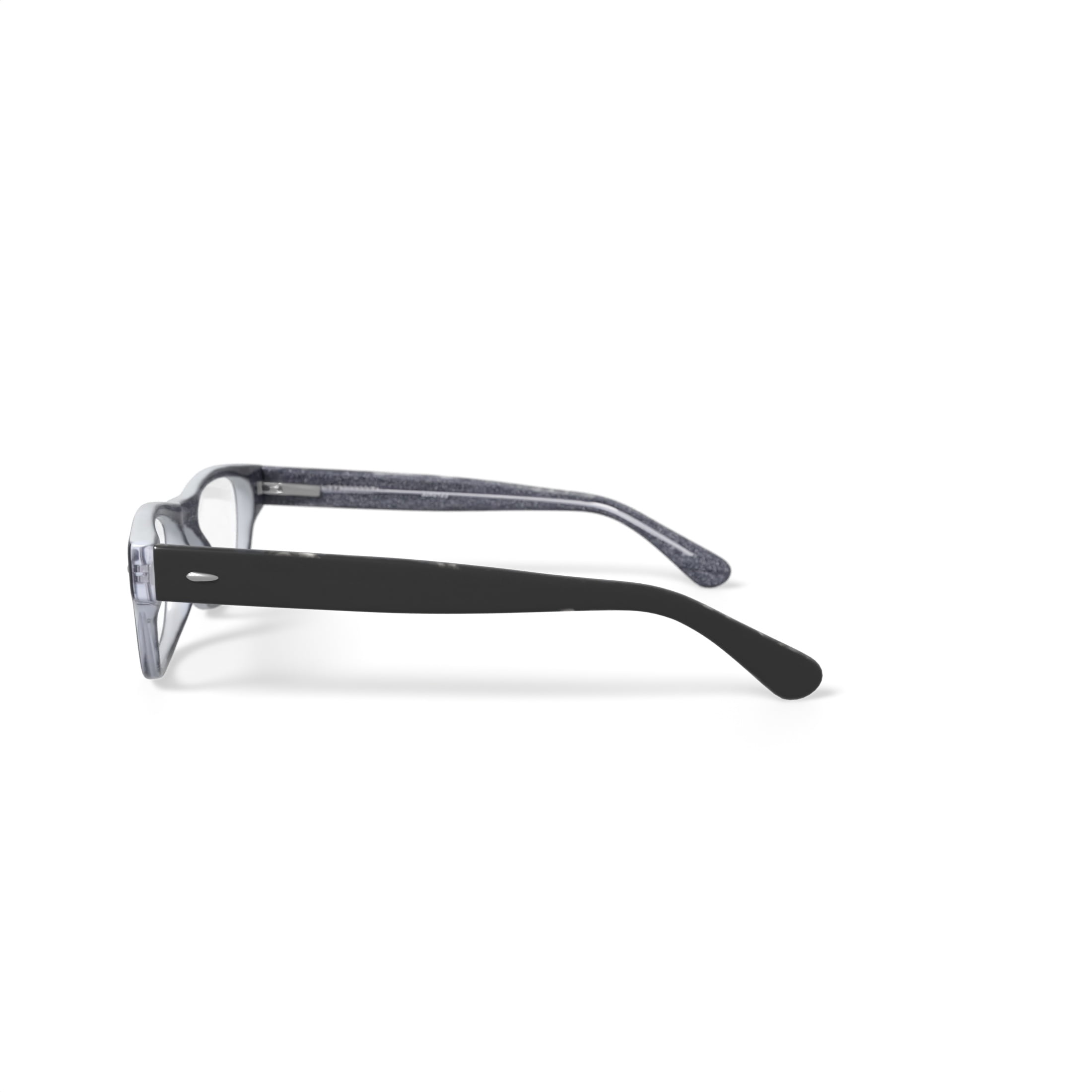 Walmart Youth FM13030A Rectangular Prescription Eyeglasses with Case, Black