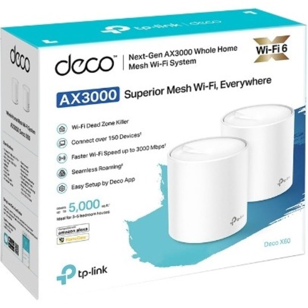 TP-Link DECOX602PACK AX3000 Whole Home Mesh Wi-Fi System
