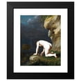 thumbnail image 2 of Cornelis Van Poelenburch 12x14 Black Modern Framed Museum Art Print Titled - The Goddess Calypso Rescues Ulysses (1630), 2 of 5
