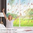 thumbnail image 2 of Translucent Window Film Decorative Stained Glass Window Film Bird Patterned Privacy Film 45*300cm Window Film Sun Blocking, 2 of 9