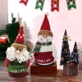 thumbnail image 1 of Snowman 1Pc Handmade Christmas Standing Figurines Doll Decorations Snowman Santa Claus Cartoon Doll Miniatures Home Decor,20*12Cm, 1 of 8