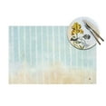 thumbnail image 4 of YFYANG Washable Heat-Resistant Placemats, 70% PVC/30% Polyester, Blue Watercolor Pattern Texture Kitchen Table Mat, 12" x 18" 6 Piece, 4 of 6