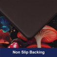 thumbnail image 5 of Colorful Mushroom Kitchen Mats for Floor, Anti Fatigue Mats for Kitchen Floor, Mysterious Black Non Slip Kitchen Rugs Cushioned Standing Mat for Laundry, Sink, Desk, Office, 5 of 6