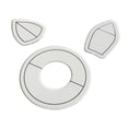 thumbnail image 1 of yuksok DIY Patchwork Quilting Règle Modèle Dessin Mesure Courtepointes Outils de Couture S, 1 of 9