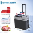 thumbnail image 7 of 52Qt Portable Car Refrigerator, 12V 45W | App Control, 6-Inch Off-Road Wheels, Low Noise for Camping, 7 of 7