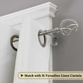 thumbnail image 2 of H.VERSAILTEX Adjustable Twist Cage Single Curtain Rod Set 3/4in Diameter 28-48in , Nickel, 2 of 7