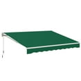 thumbnail image 3 of Aecojoy 13' x 10' Green Manually Retractable Patio Awning, UV Resistant, 3 of 9