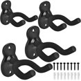 thumbnail image 1 of Paquete de 4 ganchos de pared para guitarra eléctrica acústica, ukelele, bajo JM MX-0136994FYD, 1 of 5