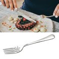 thumbnail image 4 of Visland Longue Poignée Fruit Fourche en Acier Inoxydable Résistant à la Rouille Confortable pour Tenir la Fourche Beefsteak pour Table à Manger, 4 of 7