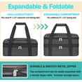 thumbnail image 4 of Youfenhome Double Insulated Casserole Carriers for Hot or Cold Food, Fits 9"×13" Baking Dish Food Warmer Carry Case for Trip, Insulated Food Containers Carrier for Parties, Picnic, Travel, Gray, 4 of 7