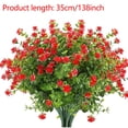 thumbnail image 3 of Artificial Flowers for Outdoors, 14" Fake Silk Flowers Uv Resistant Faux Realistic Plastic Plants for Spring Summer Porch Patio Garden Planter Window Box Home Decor,Artificial Flowers for Decoration, 3 of 8
