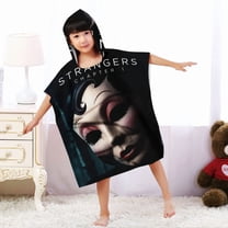 The Strangers Chapter Hooded Poncho Towels, Soft & Absorbent Microfiber Beach Towel, Swimming Pool Changing Robe Bathrobe Bath Towel