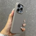 thumbnail image 2 of Titanium gray wrinkled texture silicone phone case for iPhone 16 15 14 13 12 11 Pro Max full shockproof matte soft back cover Rose Red For iPhone11 Pro Max, 2 of 6
