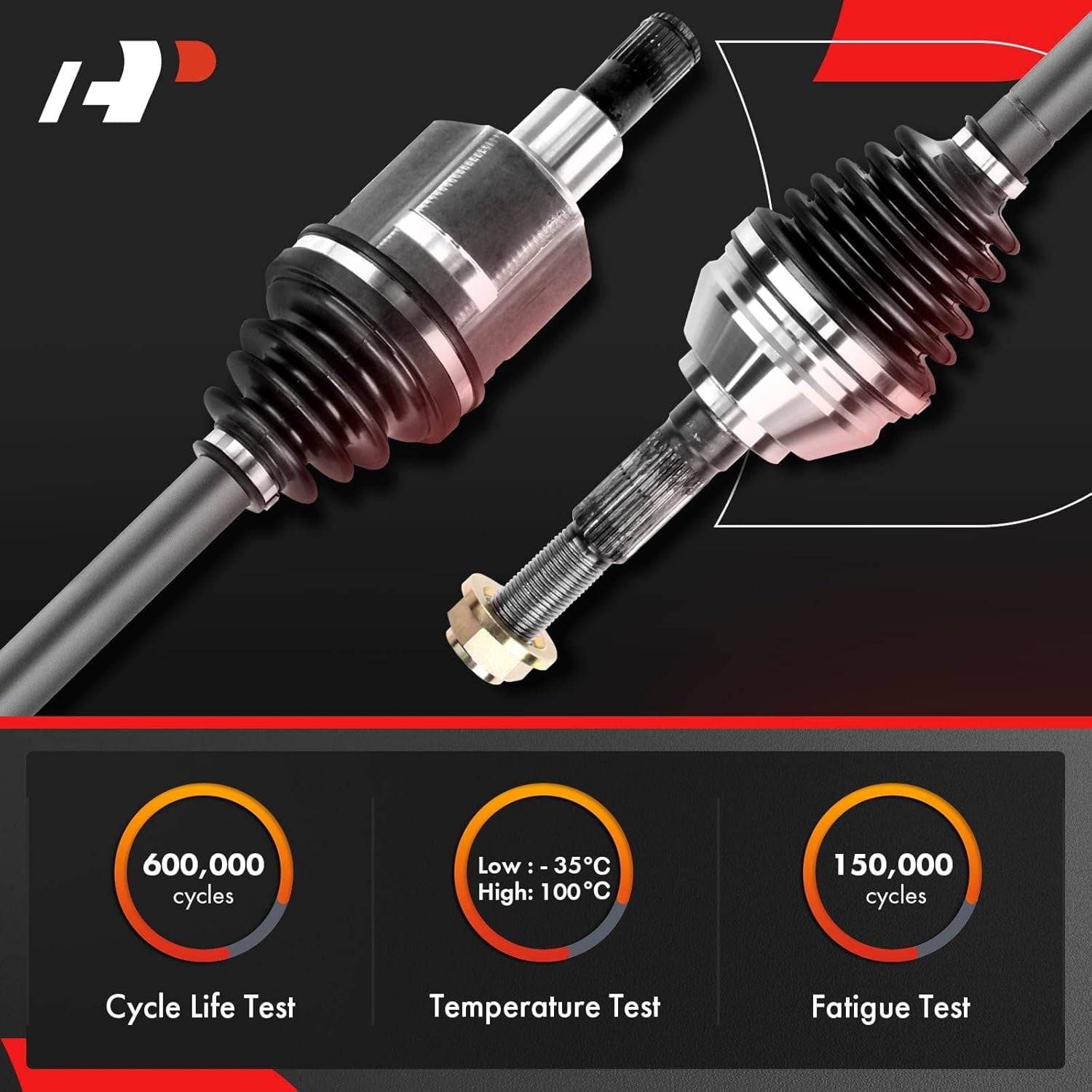 A-Premium Pair (2) Front CV Axle Shaft Assembly Compatible with Subaru Crosstrek 2018-2023 2.0L 2.5L, GAS Only, Driver and Passenger Side