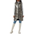 thumbnail image 1 of Kmbangi Gilet Long Sans Manches à Fermeture Éclair, Coupe Ajustée, Uni, Décontracté pour Femmes, 1 of 9