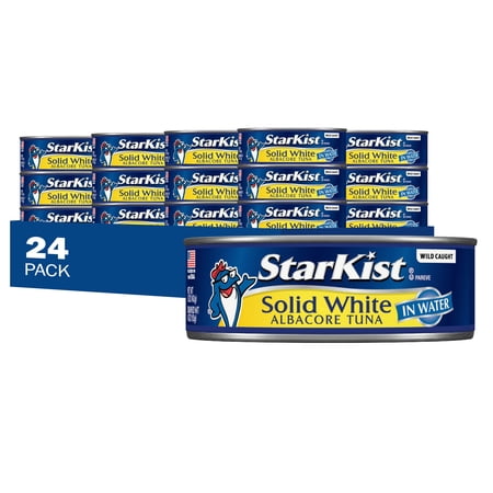(24 pack) StarKist Solid White Albacore Tuna in Water 5 Ounce, (24 Pack)