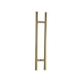 thumbnail image 2 of 24″ Door Pull Handle Back-to-Back Round ‘H’ Ladder Style – Stainless Steel 304 Grade – Black Matte, Satin Brushed, PVD Gold Finish – Entry Front Shower Glass Wood Fiberglass Metal Doors, 2 of 8