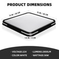 thumbnail image 2 of BESTYASH living room lights 1Pcs Led Panel Light Minimalist Style Black Plastic, 2 of 6