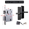 thumbnail image 2 of Smart Door Lock Indoor Password Fingerprint Remote Unlock Keycard Antihijack Tamper Alarm Battery Powered Temporary Charge ,Easy to Use, 2 of 7