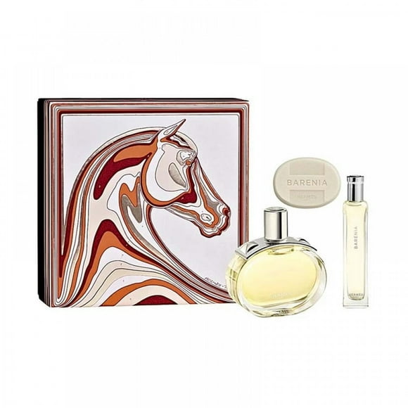Set de perfume Hermes Barenia EDP para mujer, 100 ml, 3 piezas