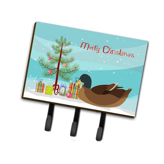 Khaki Campbell Duck Christmas Leash or Key Holder
